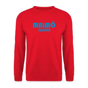 Malmo Sweden - Unisex Sweatshirt - red - Front - Alina (178cm) & Michal (187cm)