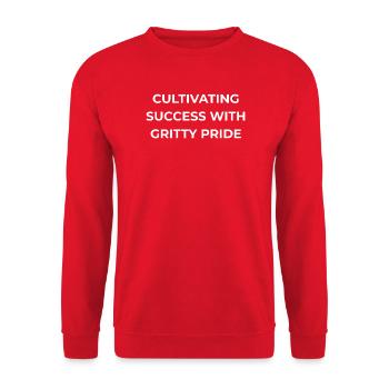 Blue Collar Worker Gritty Pride - Unisex Sweatshirt - red - Front - Alina (178cm) & Michal (187cm)