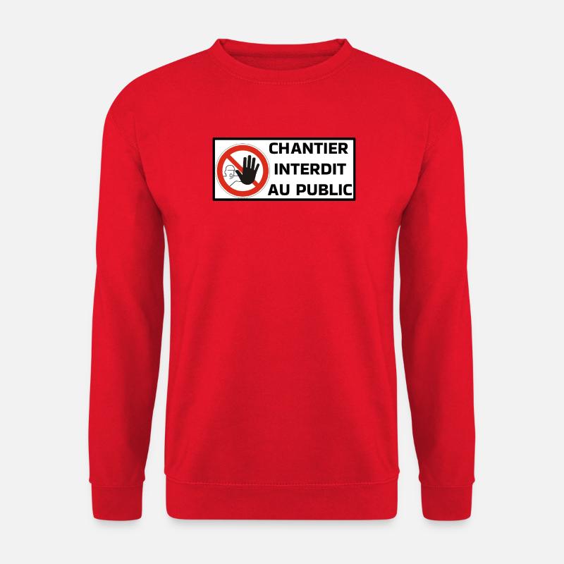 No construction site - Unisex Sweatshirt - red