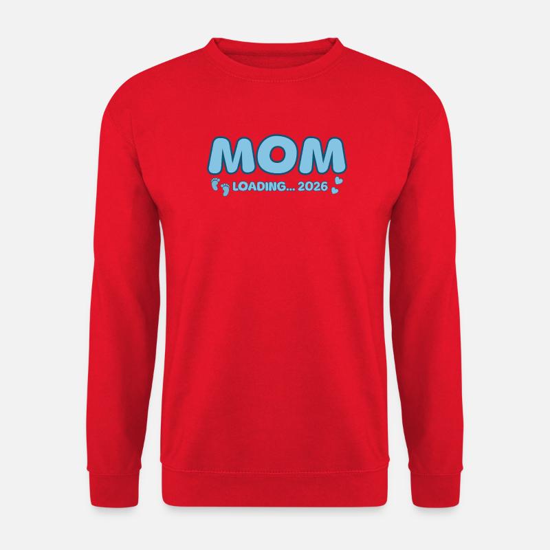 Mom Loading 2026 - Unisex Pullover - Rot