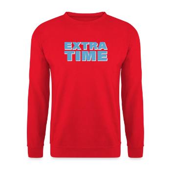 EXTRA TIME - Unisex Sweatshirt - red - Front - Alina (178cm) & Michal (187cm)