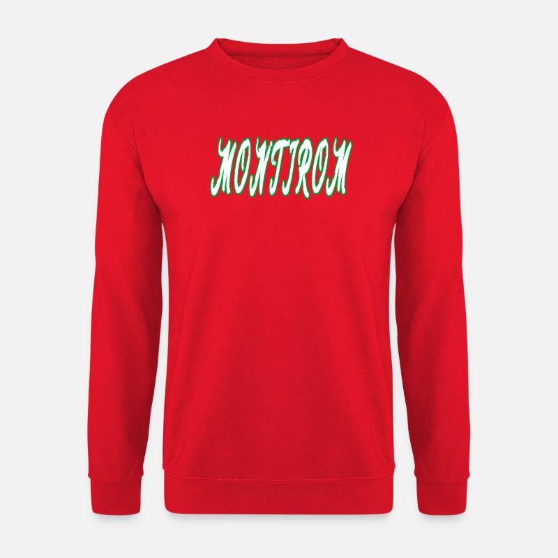 Montirom text - Unisex Sweatshirt - red