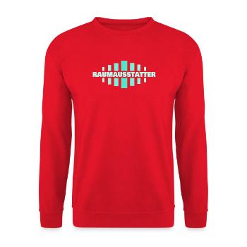 Job Raumausstatter - Unisex Pullover - Rot - Vorne - Alina (178cm) & Michal (187cm)