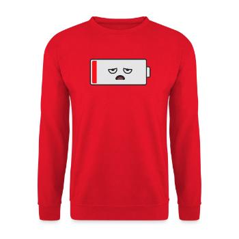 Niedrige Batteriemischung - Unisex Pullover - Rot - Vorne - Alina (178cm) & Michal (187cm)