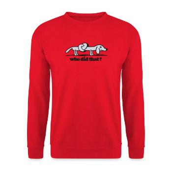 doggy - Unisex Sweatshirt - red - Front - Alina (178cm) & Michal (187cm)