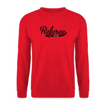 6254398 15941024 referee - Sweat-shirt Unisexe - rouge - Devant - Alina (178cm) & Michal (187cm)
