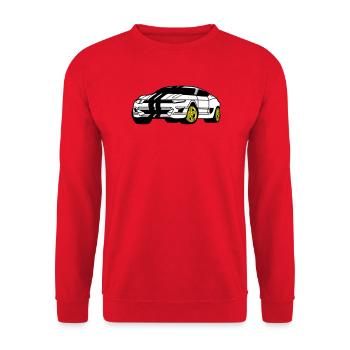 Sports Car - Sports Car - Coupé - Unisex Sweatshirt - red - Front - Alina (178cm) & Michal (187cm)