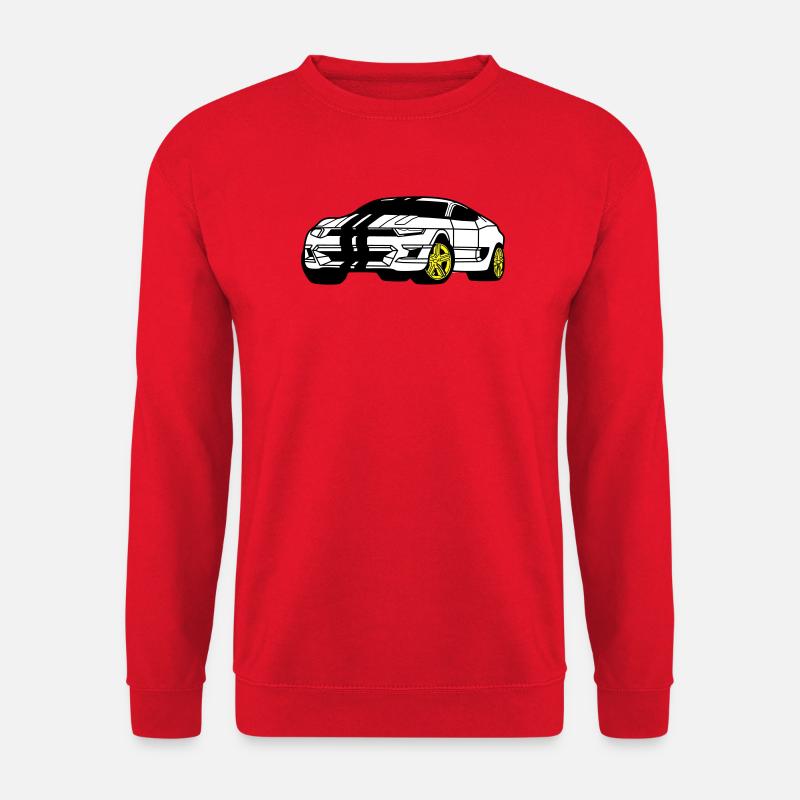 Sportwagen - Sportauto - Coupé - Unisex Pullover - Rot