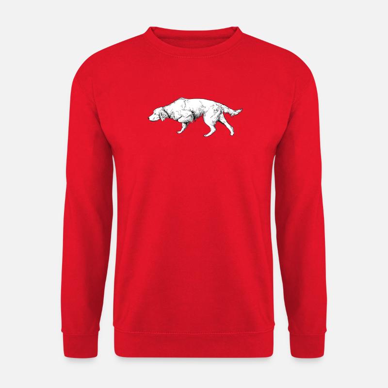 Setter vorstehend - Unisex Pullover - Rot