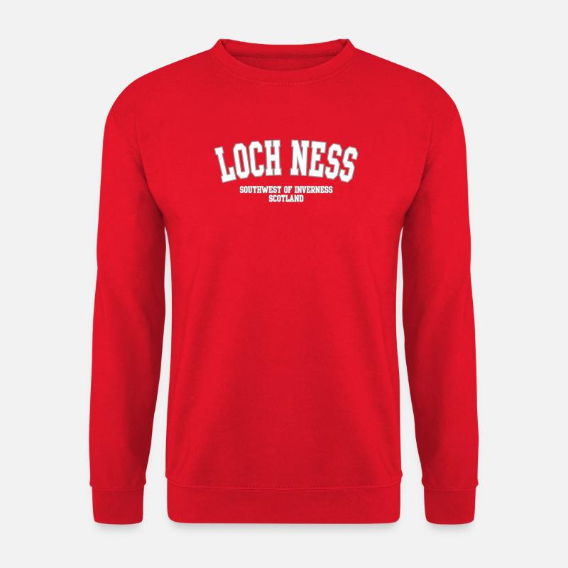 Loch Ness Südwestschottland - Unisex Pullover - Rot