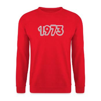Année 1973 - Sweat-shirt Unisexe - rouge - Devant - Alina (178cm) & Michal (187cm)