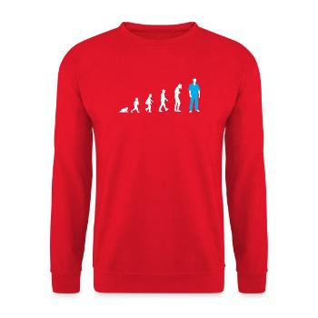 Développement du bébé à l’allaitement - Sweat-shirt Unisexe - rouge - Devant - Alina (178cm) & Michal (187cm)