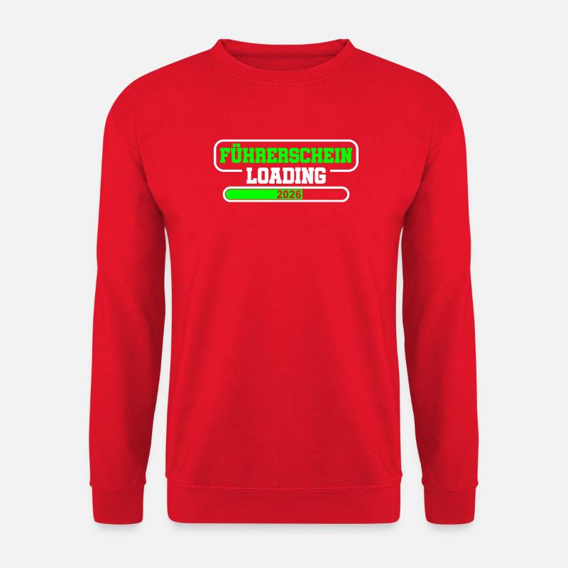 Führerschein 2026 Fahrprüfung Führerscheinprüfung - Unisex Pullover - Rot