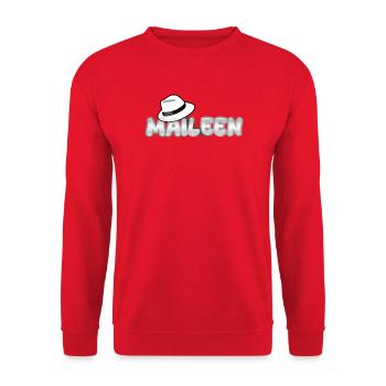 Vorname Maileen - Unisex Pullover - Rot - Vorne - Alina (178cm) & Michal (187cm)