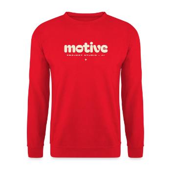 Motivlogo - Unisex Pullover - Rot - Vorne - Alina (178cm) & Michal (187cm)