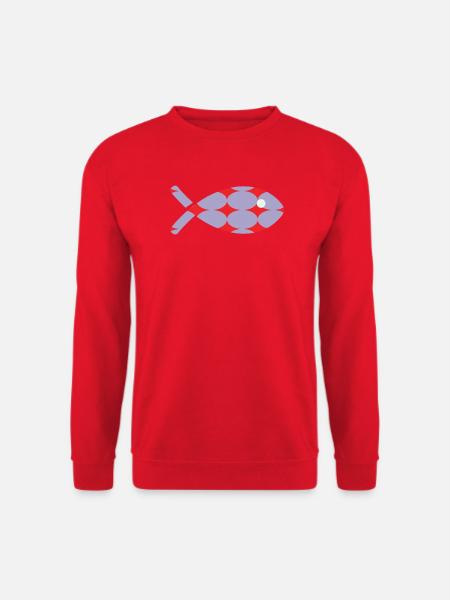 SARDINE. FISH. APRIL FOOL - Unisex Sweatshirt - red