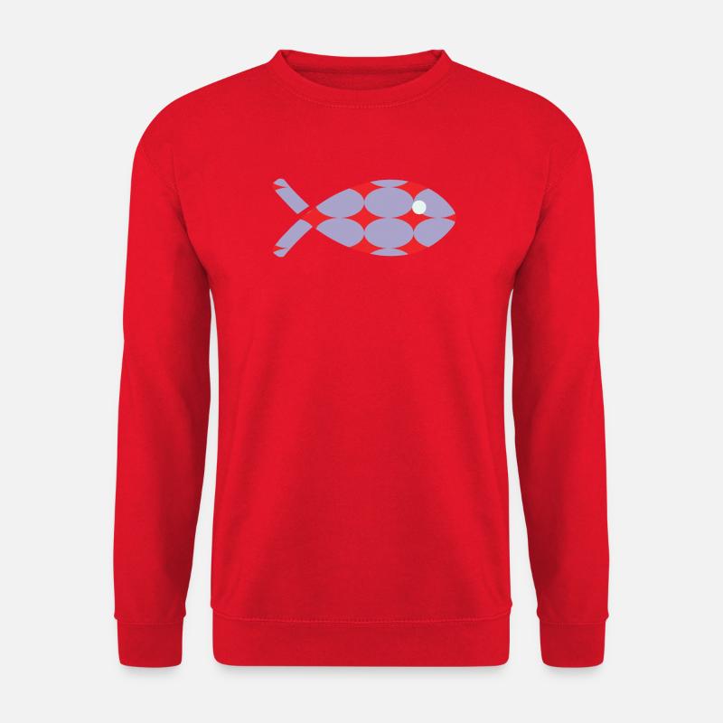 FISCH - Unisex Pullover - Rot