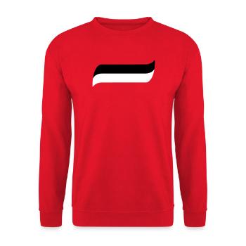 siyah beyaz - Unisex Sweatshirt - red - Front - Alina (178cm) & Michal (187cm)