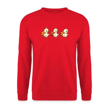 Bébé dinde de Thanksgiving - Sweat-shirt Unisexe - rouge - Devant - Alina (178cm) & Michal (187cm)