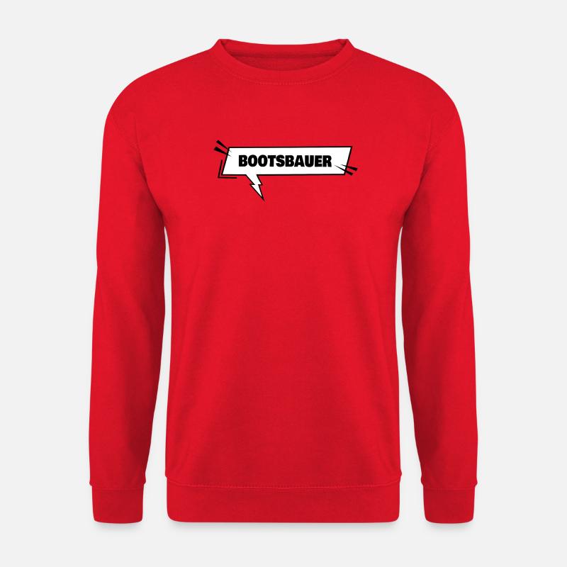 Bootsbauer als Bildung - Unisex Pullover - Rot