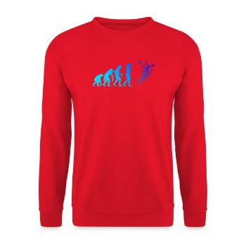 Schone handbalkunst voor mannenhandbal - Uniseks sweater - rood - Voor - Alina (178cm) & Michal (187cm)