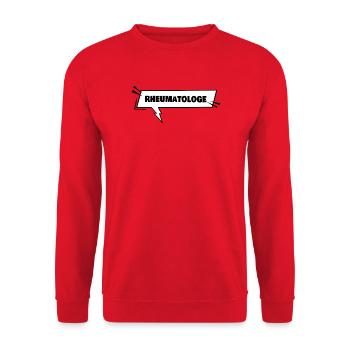 Rheumatologist as training - Unisex Sweatshirt - red - Front - Alina (178cm) & Michal (187cm)