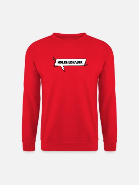 Holzbildhauer als Ausbildung - Unisex Pullover - Rot