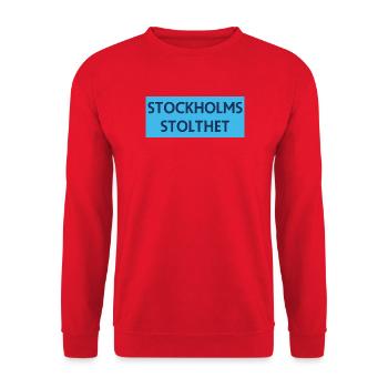Stockholmer Stolz - Unisex Pullover - Rot - Vorne - Alina (178cm) & Michal (187cm)