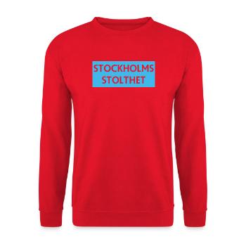 Design de motif de la fierté de Stockholm - Sweat-shirt Unisexe - rouge - Devant - Alina (178cm) & Michal (187cm)
