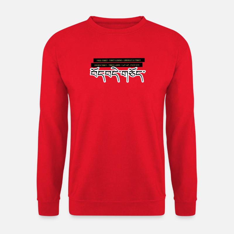 Multi Tibet - Sweat-shirt Unisexe - rouge