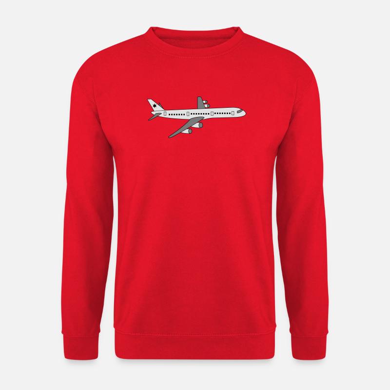 Flugzeug - Unisex Pullover - Rot