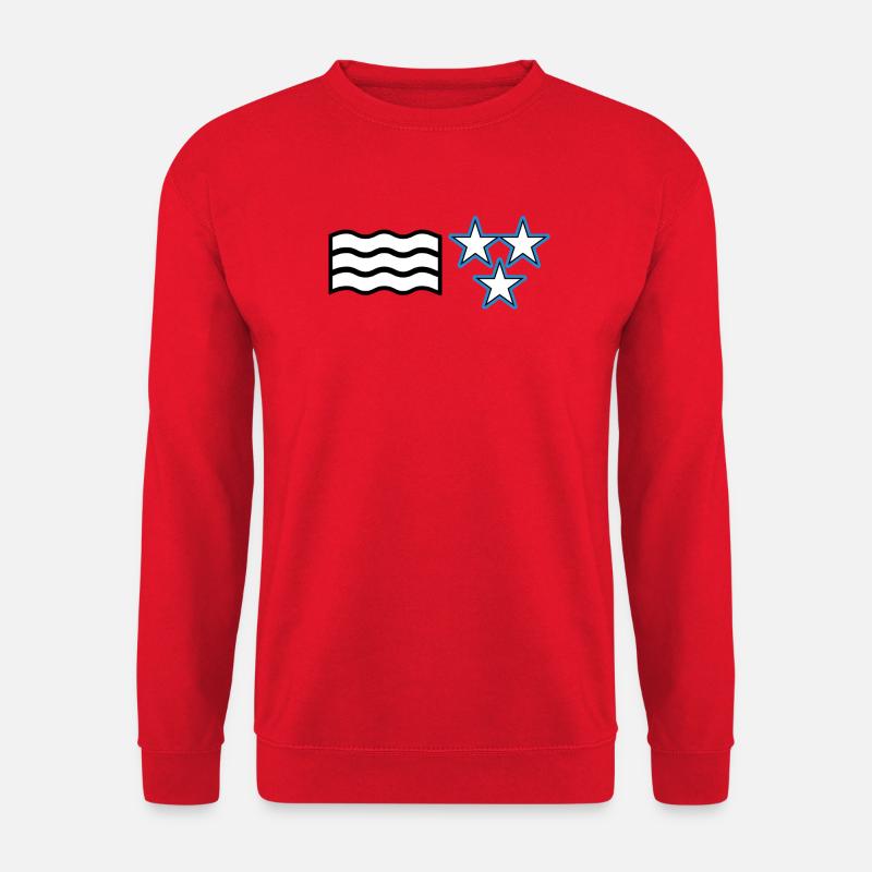 Flagge Aargau - Unisex Pullover - Rot