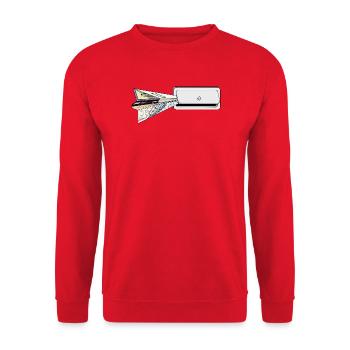 PLAN - Sweat-shirt Unisexe - rouge - Devant - Alina (178cm) & Michal (187cm)