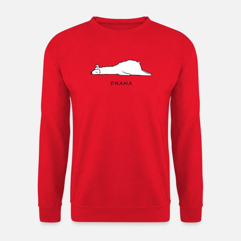 Lama - Unisex Pullover - Rot