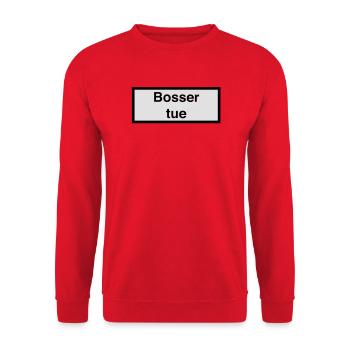 Bosser tue :) - Sweat-shirt Unisexe - rouge - Devant - Alina (178cm) & Michal (187cm)