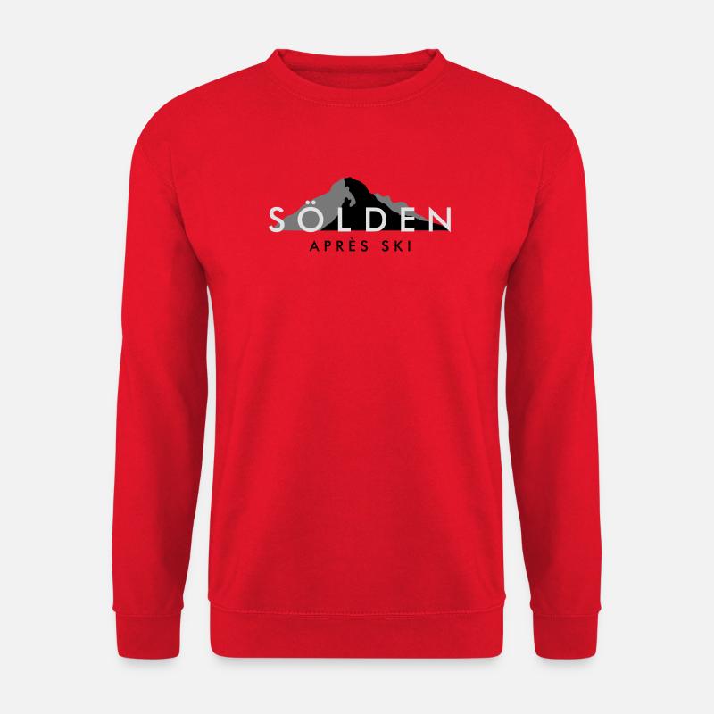 Sölden Apres Ski Berge Wintersport - Unisex Pullover - Rot