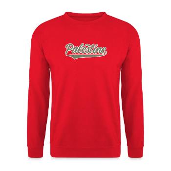 Palestine style baseball vert olive-blanc - Sweat-shirt Unisexe - rouge - Devant - Alina (178cm) & Michal (187cm)