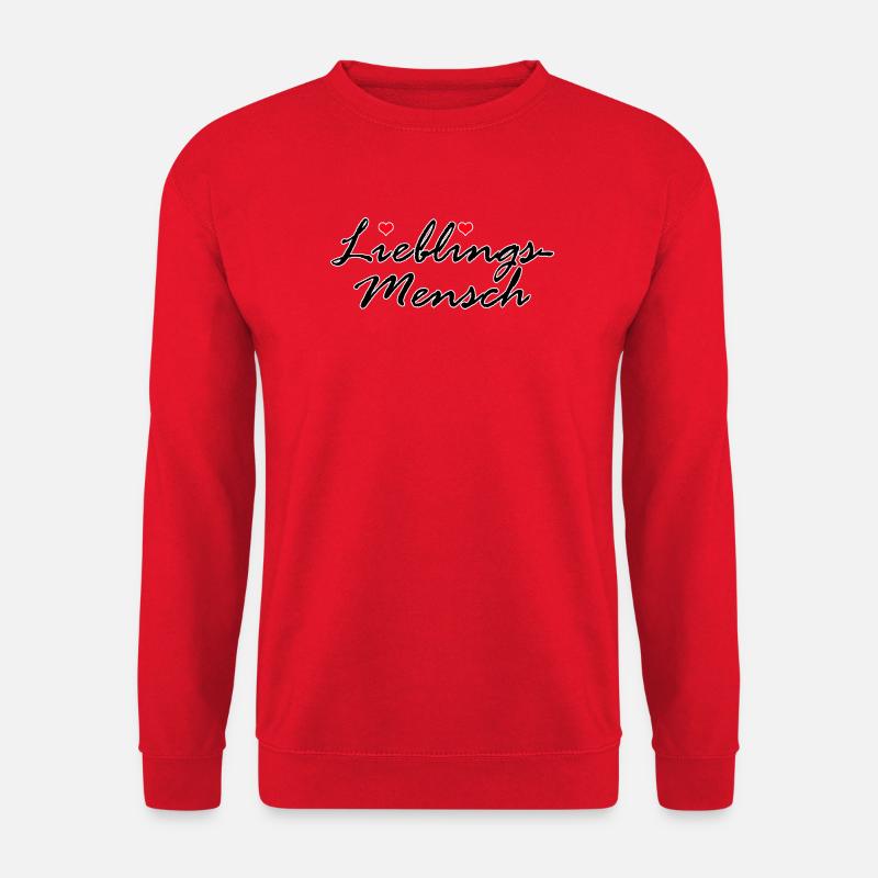 LIEBLINGSMENSCH LIEBE HERZ VALENTINSTAG GESCHENK - Unisex Pullover - Rot