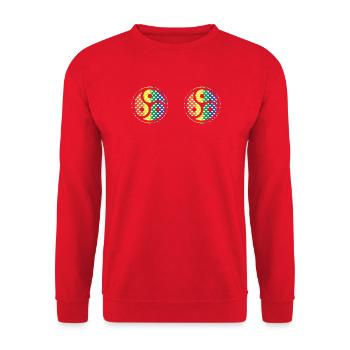 BDSM Pride  Statement-Shirt für die Community - Unisex Pullover - Rot - Vorne - Alina (178cm) & Michal (187cm)
