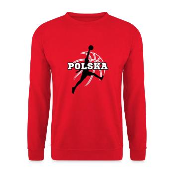 Polen, mein Land! - Unisex Pullover - Rot - Vorne - Alina (178cm) & Michal (187cm)