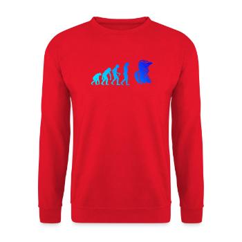 Conception compacte du motocross - Sweat-shirt Unisexe - rouge - Devant - Alina (178cm) & Michal (187cm)