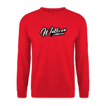 Mallorca 2026 lettering - Unisex Sweatshirt - red - Front - Alina (178cm) & Michal (187cm)