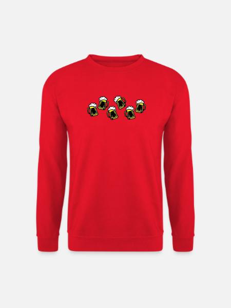 Beer Beer Glass Beer Mug - Unisex Sweatshirt - red