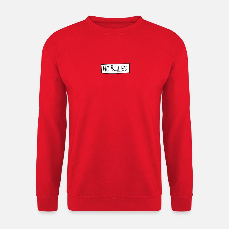 NO RULES - Unisex Sweatshirt - red