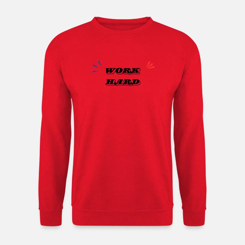 Work Hard Minimal - Unisex Sweatshirt - red