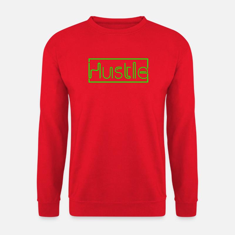Futuristischer Neon-Hintergrunddruck - Unisex Pullover - Rot