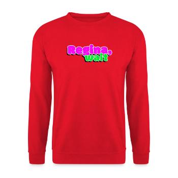 Reine, Attendez - Sweat-shirt Unisexe - rouge - Devant - Alina (178cm) & Michal (187cm)