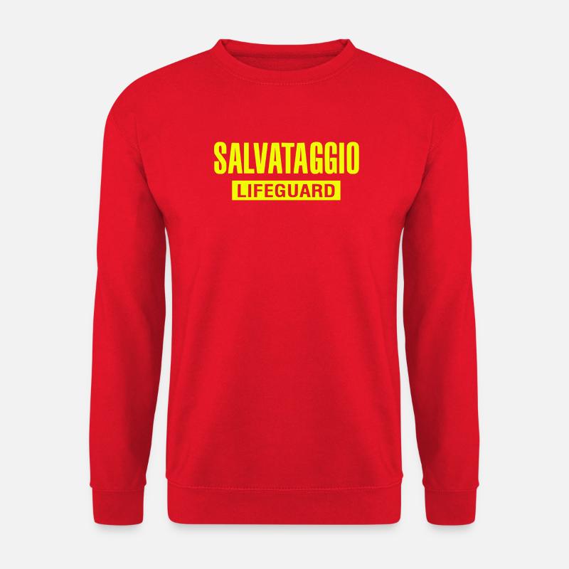 Rettungsschwimmer Bold Rescue - Unisex Pullover - Rot