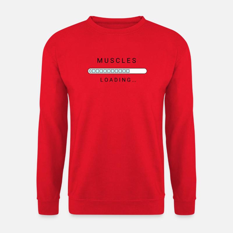 Muscles Loading...T-shirt - Unisex Sweatshirt - red