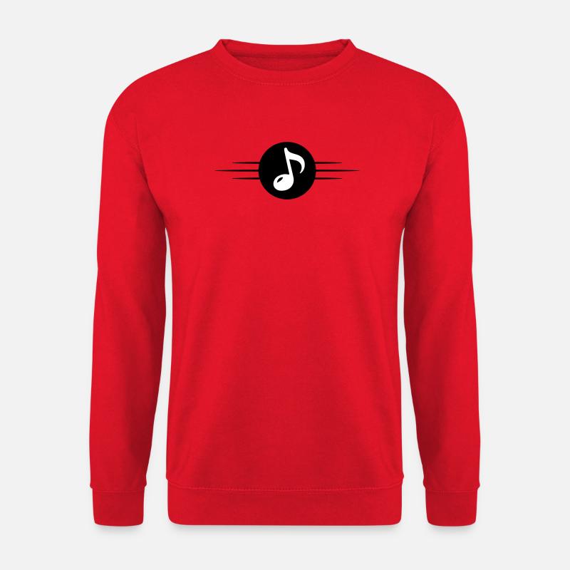 Musiknote Symbol Linie - Unisex Pullover - Rot